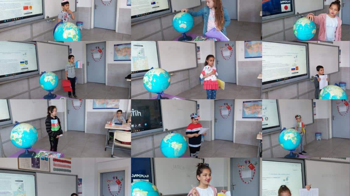 Barla İlkokulu 3/A Sınıfı Öğrencileri Dünya Ülkelerini Eğlenerek Öğrendi